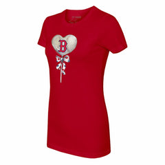 Boston Red Sox Tiny Turnip Women's Heart Lolly T-Shirt - Red - MLB Discount