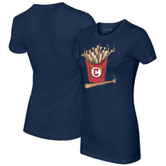 Cleveland Guardians Tiny Turnip Women's Hot Bats T-Shirt - Navy - MLB Lifestyle