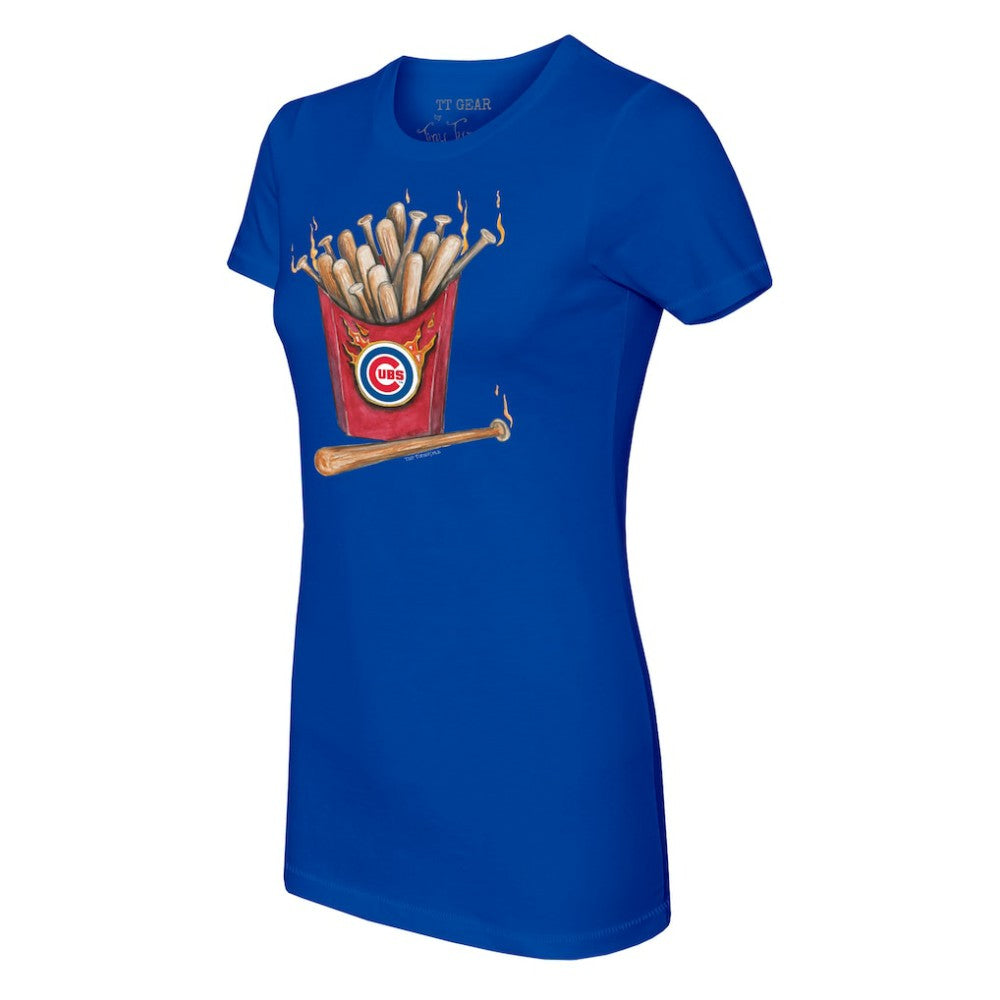 Chicago Cubs Tiny Turnip Women's Hot Bats T-Shirt - Royal - MLB Sale