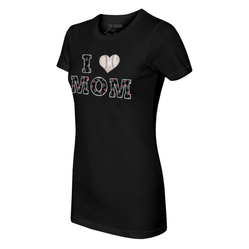 Arizona Diamondbacks Tiny Turnip Women's I Love Mom T-Shirt - Black - MLB Online