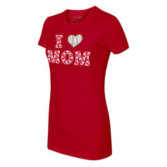 Philadelphia Phillies Tiny Turnip Women's I Love Mom T-Shirt - Red - MLB Discount