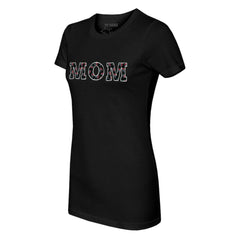 Arizona Diamondbacks Tiny Turnip Women's Logo Mom T-Shirt - Black - MLB Sale
