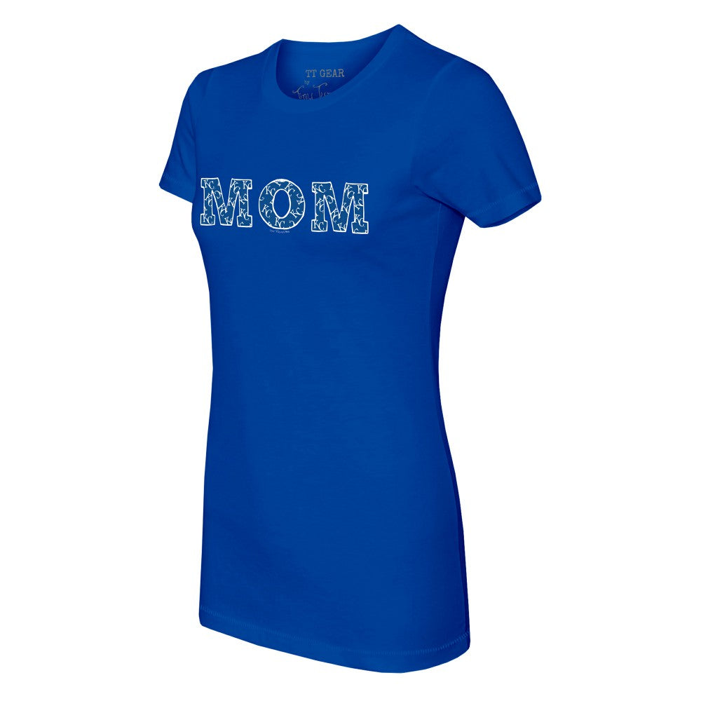 Kansas City Royals Tiny Turnip Women's Logo Mom T-Shirt - Royal - MLB on Sale