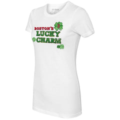 Boston Red Sox Tiny Turnip Women's Lucky Charm T-Shirt - White - MLB Sale