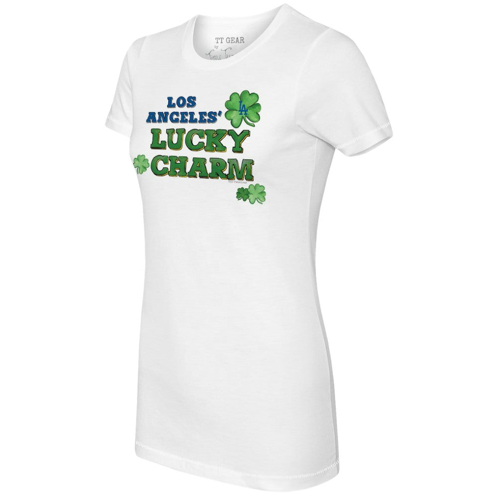 Los Angeles Dodgers Tiny Turnip Women's Lucky Charm T-Shirt - White - MLB Sale