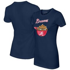 Atlanta Braves Tiny Turnip Women's Nacho Helmet T-Shirt - Navy - MLB on Sale