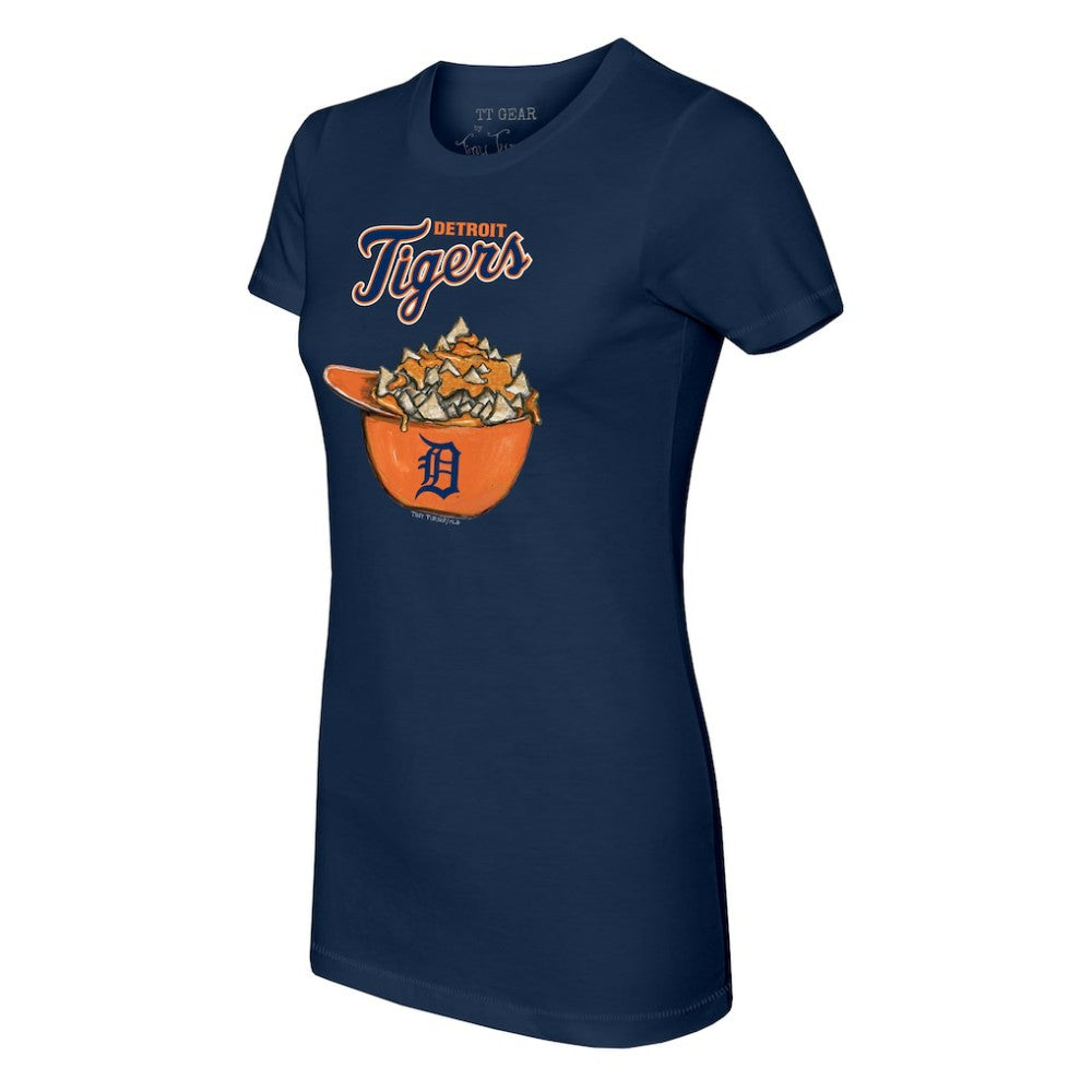 Detroit Tigers Tiny Turnip Women's Nacho Helmet T-Shirt - Navy - MLB Sale