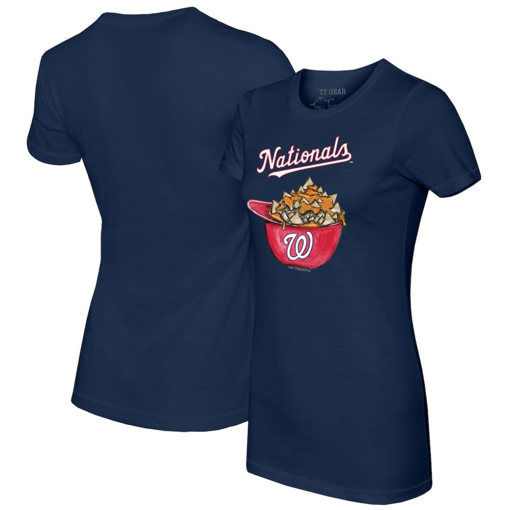 Washington Nationals Tiny Turnip Women's Nacho Helmet T-Shirt - Navy - MLB Online