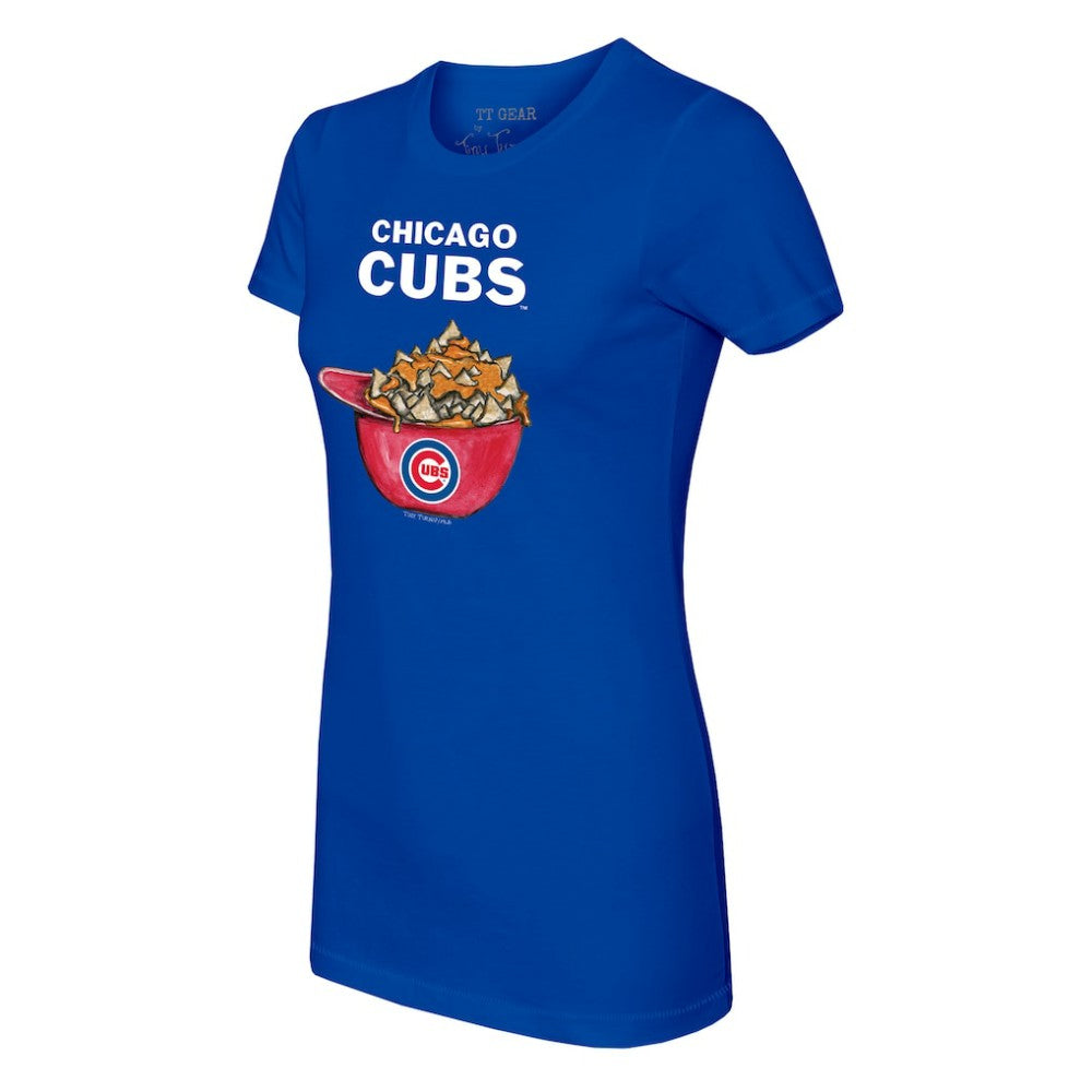 Chicago Cubs Tiny Turnip Women's Nacho Helmet T-Shirt - Royal - MLB on Sale