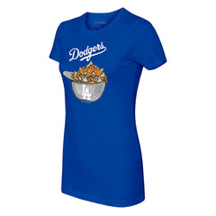Los Angeles Dodgers Tiny Turnip Women's Nacho Helmet T-Shirt - Royal - MLB Sale