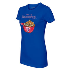 Texas Rangers Tiny Turnip Women's Nacho Helmet T-Shirt - Royal - MLB on Sale