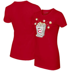 Cincinnati Reds Tiny Turnip Women's Popcorn T-Shirt - Red - MLB Online