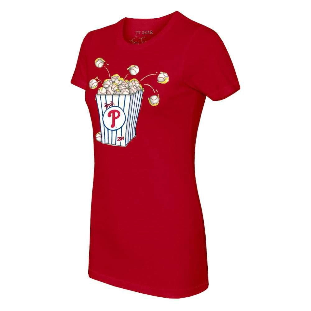 Philadelphia Phillies Tiny Turnip Women's Popcorn T-Shirt - Red - MLB Online