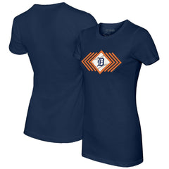 Detroit Tigers Tiny Turnip Women's Prism Arrows T-Shirt - Navy - MLB Sale