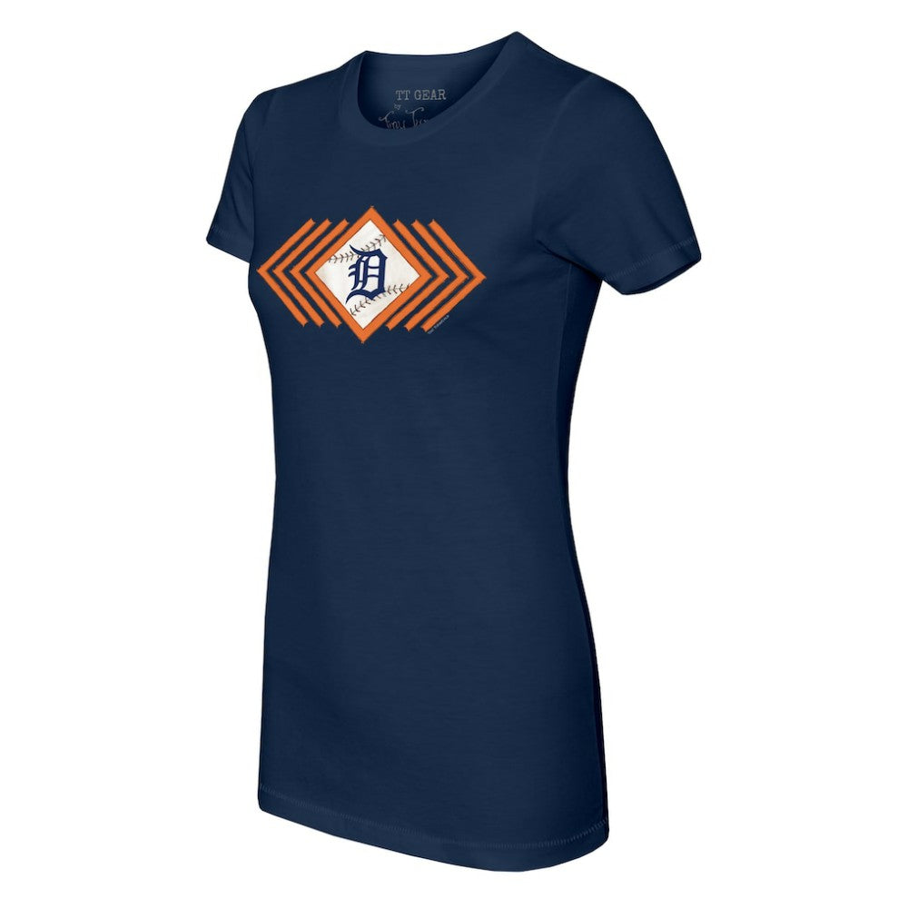 Detroit Tigers Tiny Turnip Women's Prism Arrows T-Shirt - Navy - MLB Sale