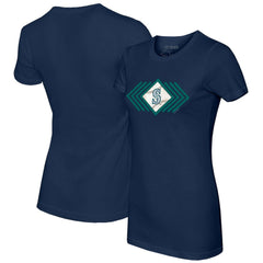 Seattle Mariners Tiny Turnip Women's Prism Arrows T-Shirt - Navy - MLB Lifestyle
