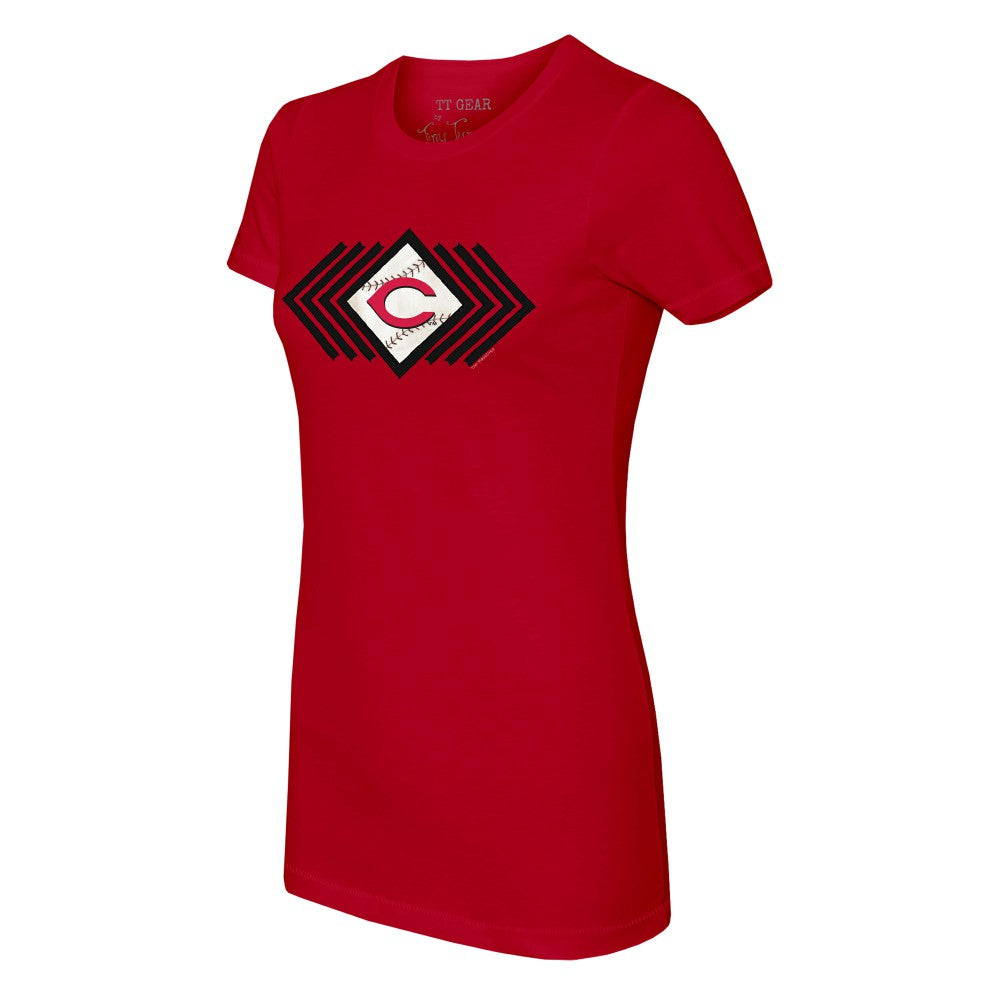 Cincinnati Reds Tiny Turnip Women's Prism Arrows T-Shirt - Red - MLB Discount