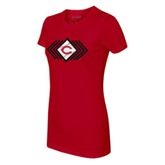 Cincinnati Reds Tiny Turnip Women's Prism Arrows T-Shirt - Red - MLB Discount