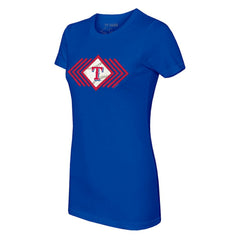 Texas Rangers Tiny Turnip Women's Prism Arrows T-Shirt - Royal - MLB Lifestyle