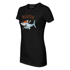San Francisco Giants Tiny Turnip Women's Shark T-Shirt - Black - MLB Lifestyle