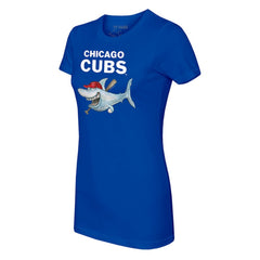 Chicago Cubs Tiny Turnip Women's Shark T-Shirt - Royal - MLB Lifestyle