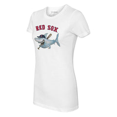 Boston Red Sox Tiny Turnip Women's Shark Logo T-Shirt - White - MLB Online