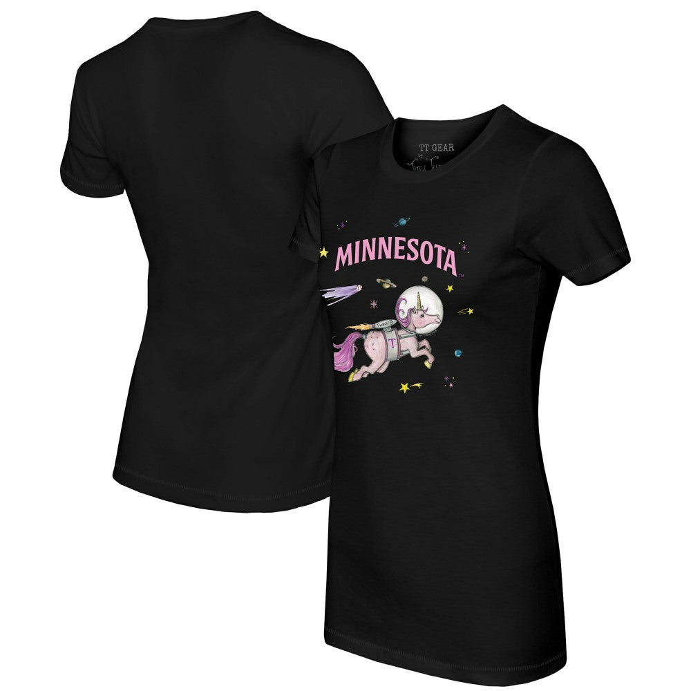 Minnesota Twins Tiny Turnip Women's Space Unicorn T-Shirt - Black - MLB Online