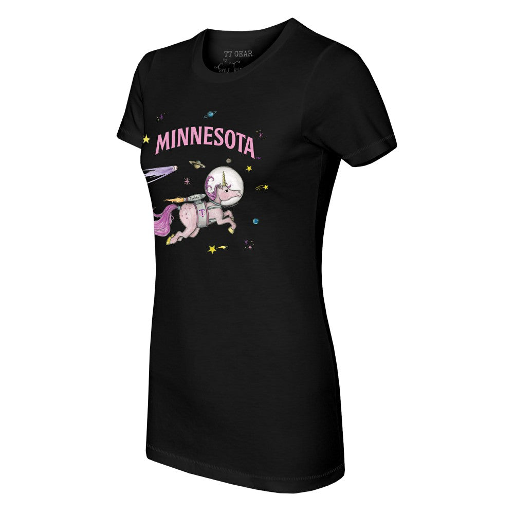 Minnesota Twins Tiny Turnip Women's Space Unicorn T-Shirt - Black - MLB Online