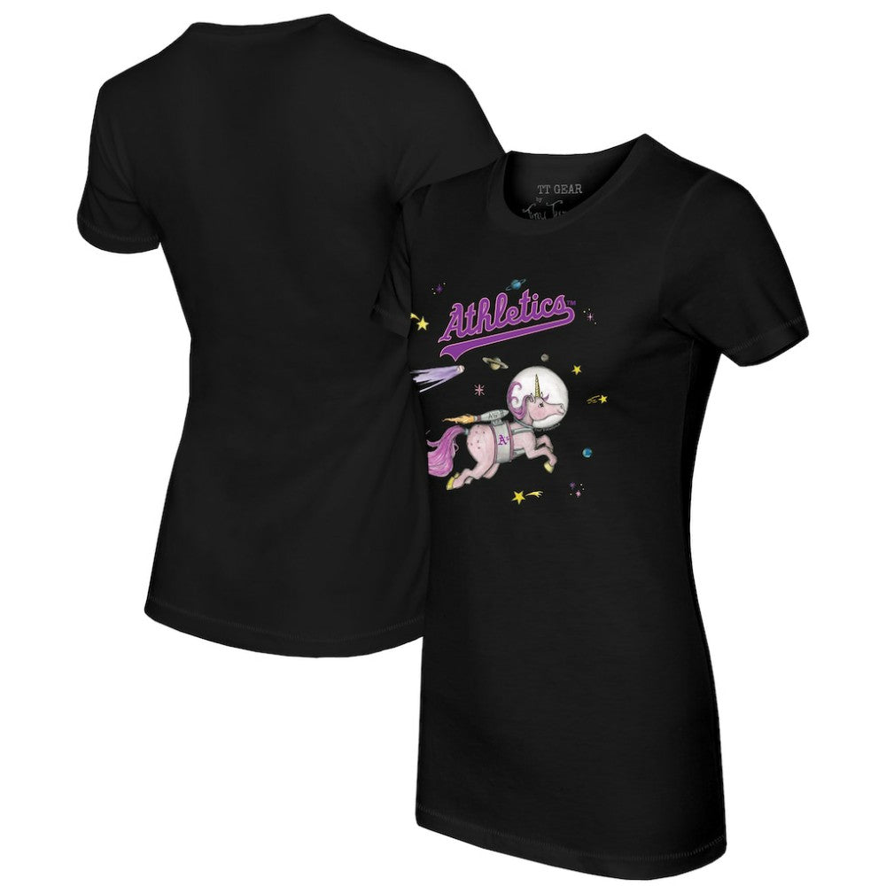 Athletics Tiny Turnip Women's Space Unicorn T-Shirt - Black - MLB Lifestyle