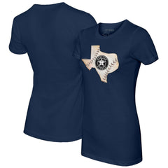 Houston Astros Tiny Turnip Women's State Outline T-Shirt - Navy - MLB Sale