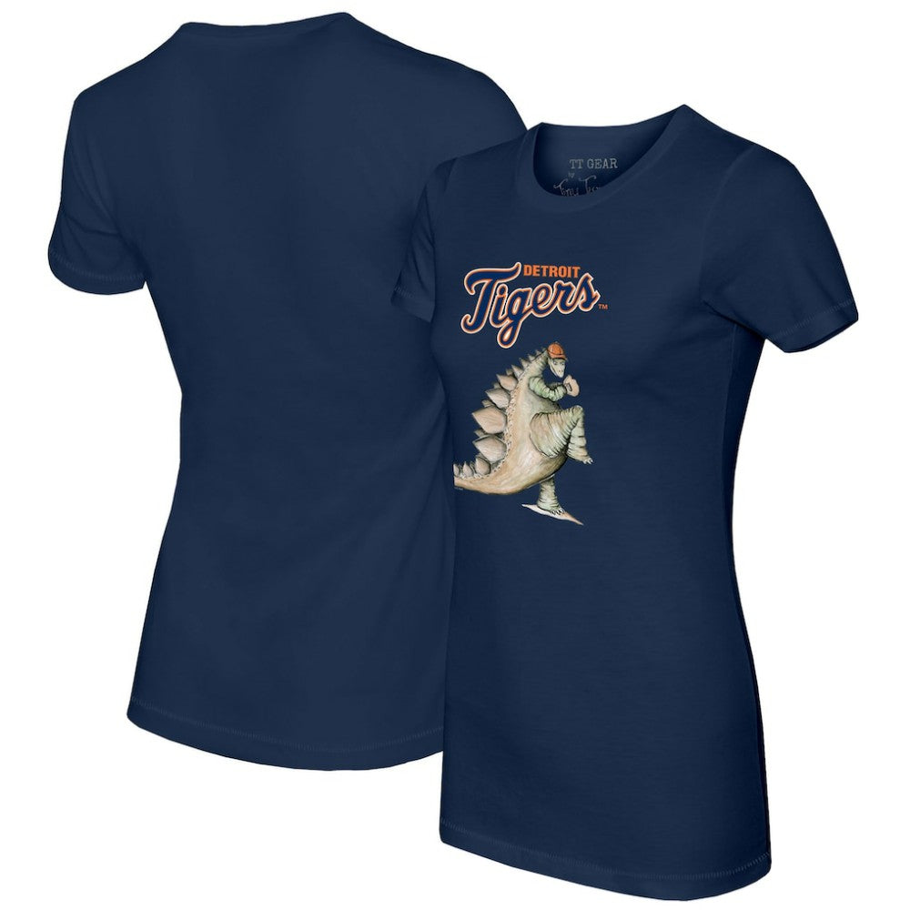 Detroit Tigers Tiny Turnip Women's Stega T-Shirt - Navy - MLB Lifestyle