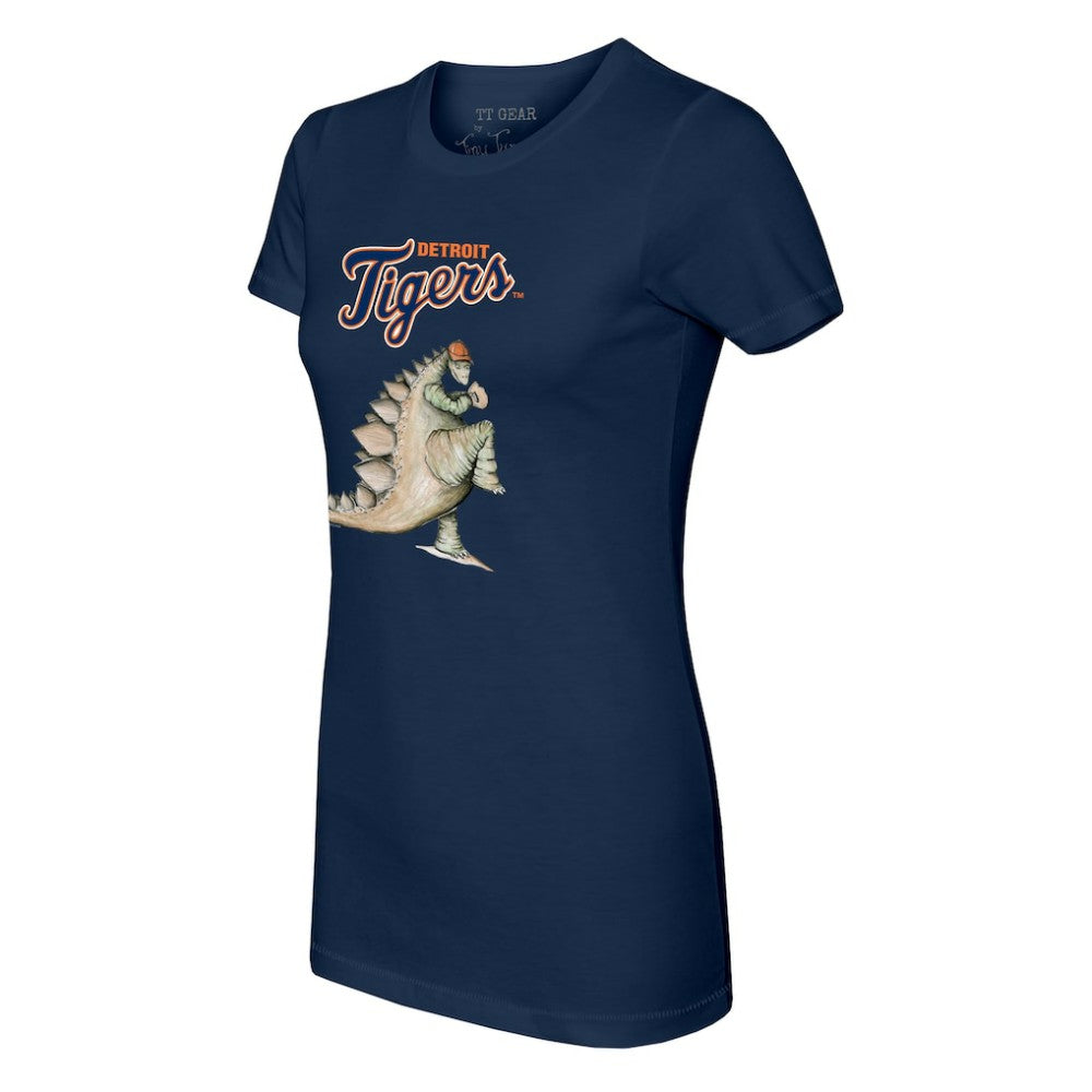 Detroit Tigers Tiny Turnip Women's Stega T-Shirt - Navy - MLB Lifestyle