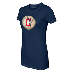 Cleveland Guardians Tiny Turnip Women's Stitched Baseball T-Shirt - Navy - MLB Discount