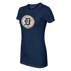 Detroit Tigers Tiny Turnip Women's Stitched Baseball T-Shirt - Navy - MLB on Sale