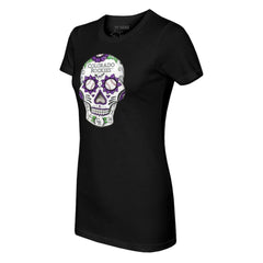 Colorado Rockies Tiny Turnip Women's Sugar Skull T-Shirt - Black - MLB on Sale