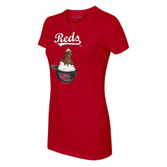 Cincinnati Reds Tiny Turnip Women's Sundae Helmet T-Shirt - Red - MLB Online