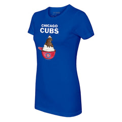Chicago Cubs Tiny Turnip Women's Sundae Helmet T-Shirt - Royal - MLB Online