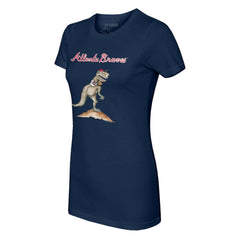 Atlanta Braves Tiny Turnip Women's TT Rex T-Shirt - Navy - MLB Lifestyle