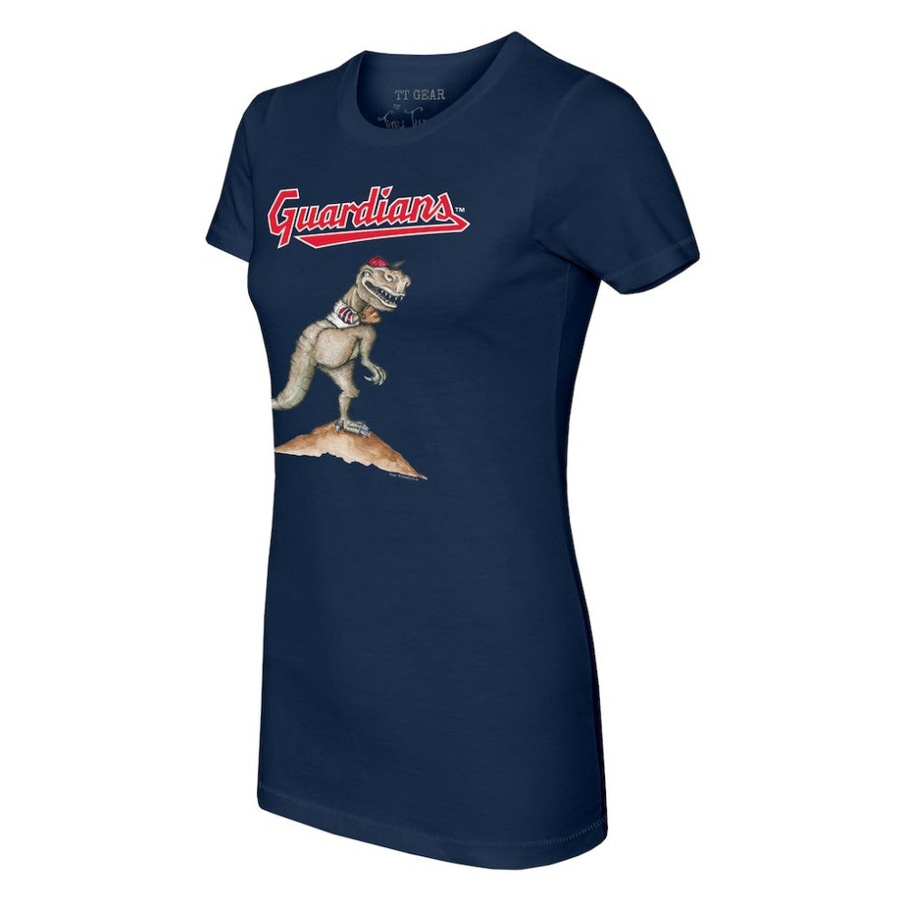 Cleveland Guardians Tiny Turnip Women's TT Rex T-Shirt - Navy - MLB on Sale