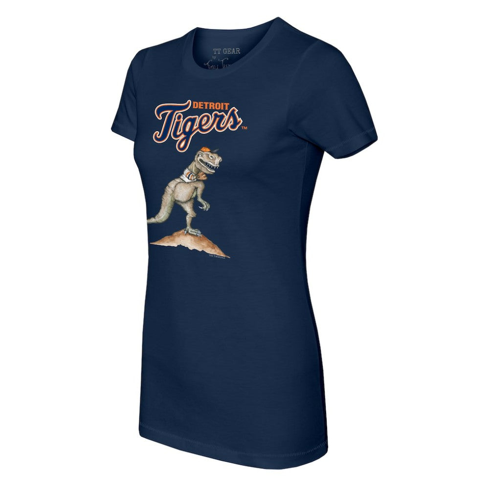Detroit Tigers Tiny Turnip Women's TT Rex T-Shirt - Navy - MLB Online