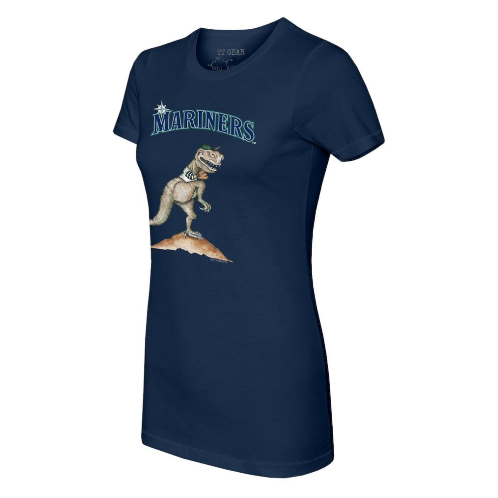 Seattle Mariners Tiny Turnip Women's TT Rex T-Shirt - Navy - MLB on Sale