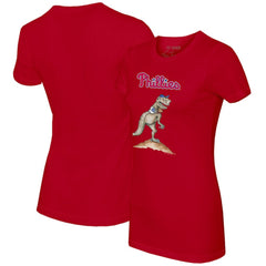 Philadelphia Phillies Tiny Turnip Women's TT Rex T-Shirt - Red - MLB on Sale