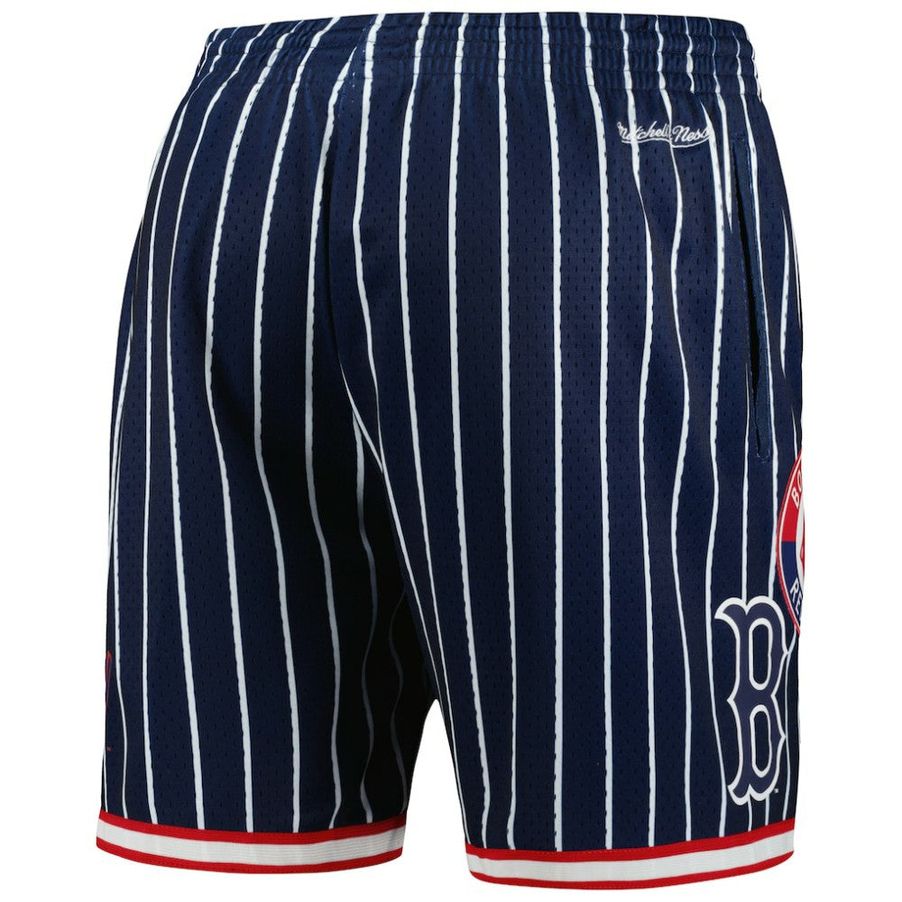 Boston Red Sox Mitchell & Ness Cooperstown Collection 2004 World Series City Collection Mesh Shorts - Navy - Mitchell & Ness Lifestyle