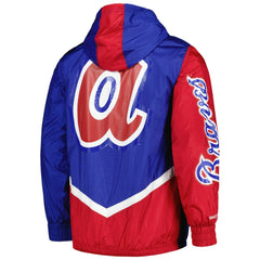 Atlanta Braves Mitchell & Ness Undeniable Full-Zip Hoodie Windbreaker Jacket - Royal - Mitchell & Ness Sale
