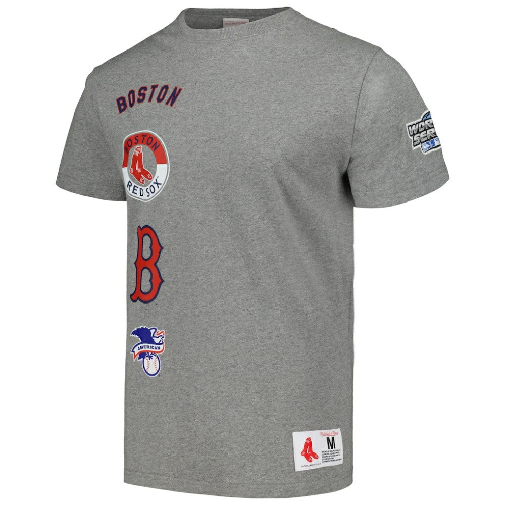 Boston Red Sox Mitchell & Ness Cooperstown Collection City Collection T-Shirt - Heather Gray - Mitchell & Ness Lifestyle