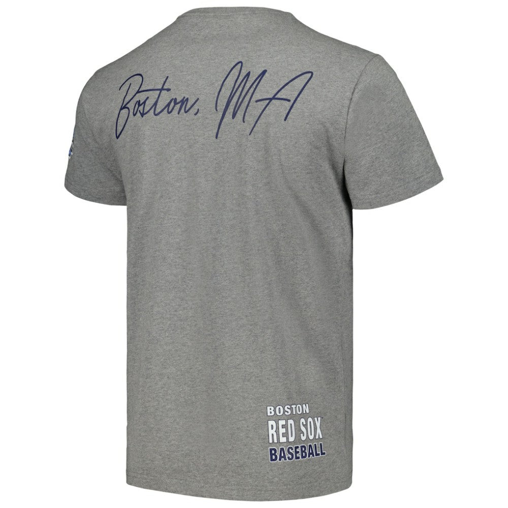 Boston Red Sox Mitchell & Ness Cooperstown Collection City Collection T-Shirt - Heather Gray - Mitchell & Ness Lifestyle