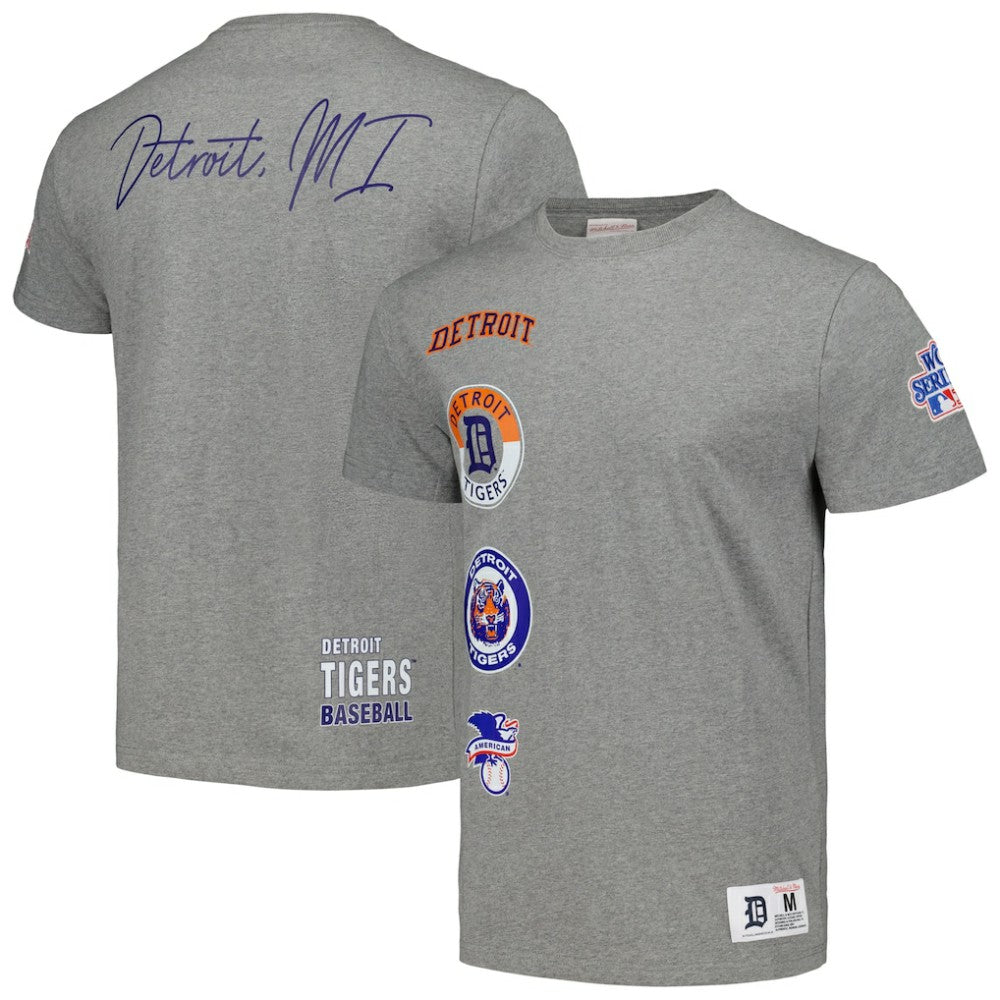 Detroit Tigers Mitchell & Ness Cooperstown Collection City Collection T-Shirt - Heather Gray - Mitchell & Ness Discount