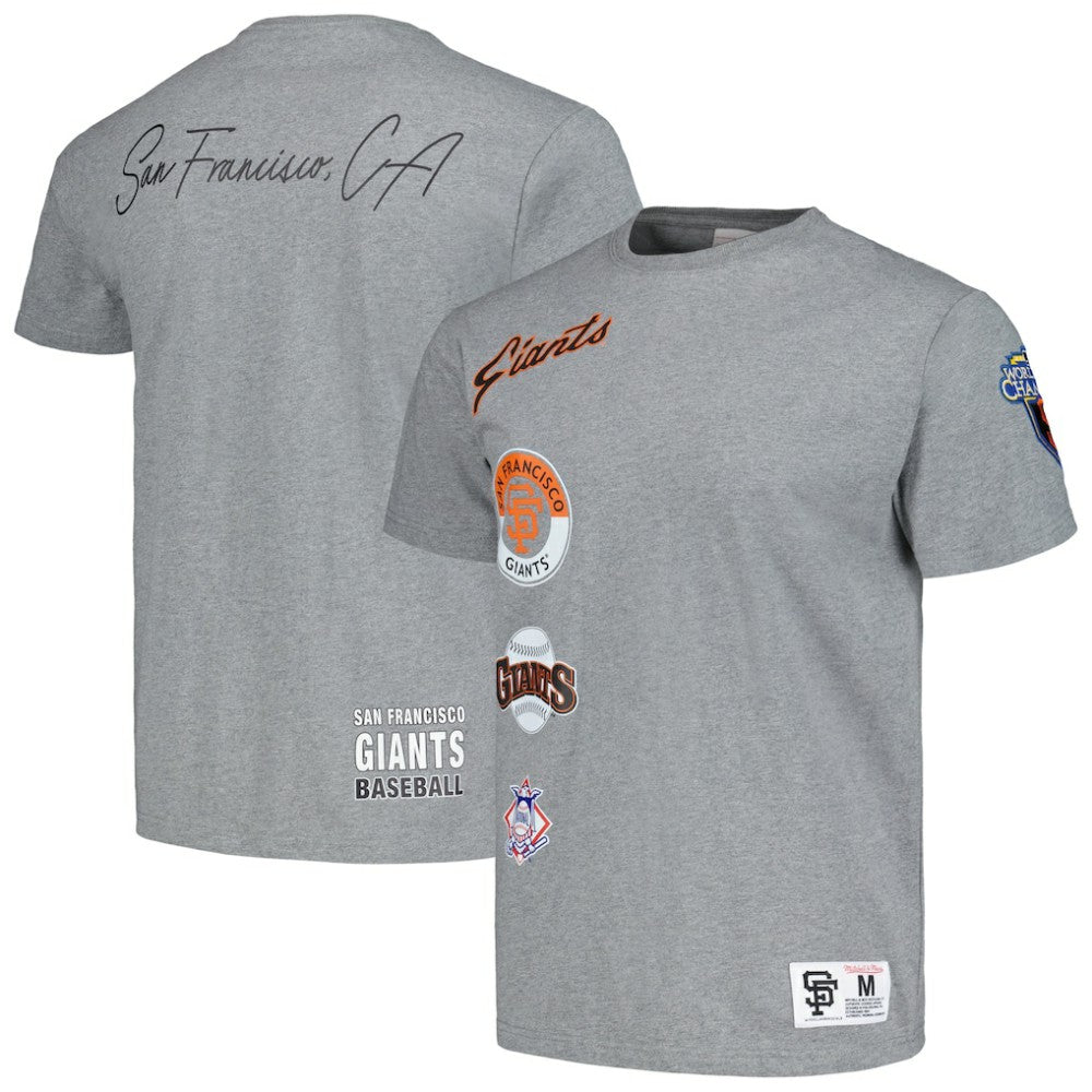 San Francisco Giants Mitchell & Ness Cooperstown Collection City Collection T-Shirt - Heather Gray - Mitchell & Ness Discount