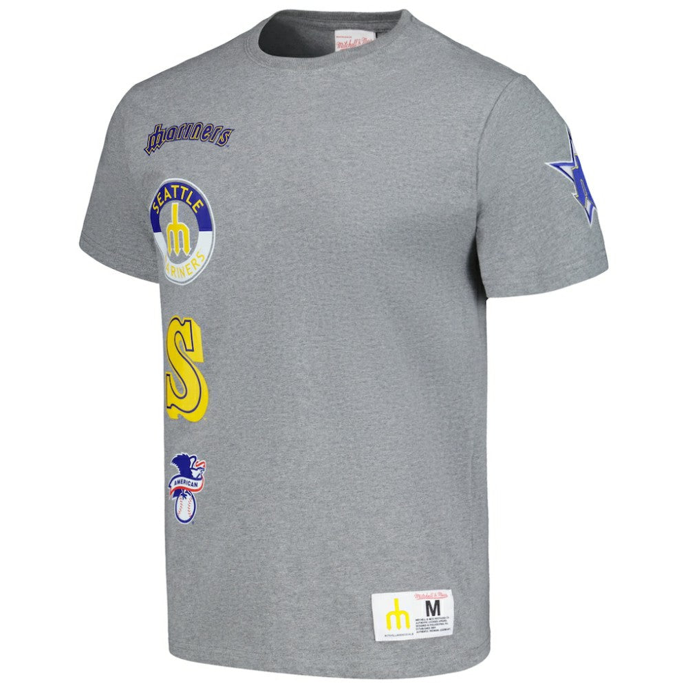 Seattle Mariners Mitchell & Ness Cooperstown Collection City Collection T-Shirt - Heather Gray - Mitchell & Ness Discount