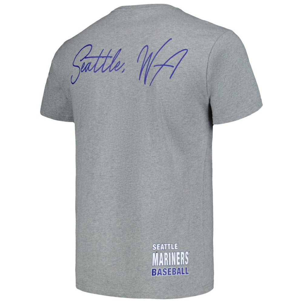 Seattle Mariners Mitchell & Ness Cooperstown Collection City Collection T-Shirt - Heather Gray - Mitchell & Ness Discount